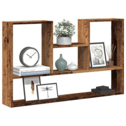 Berkfield Wall Shelf Old Wood 99X15X60 Cm Engineered Wood - thumbnail 1