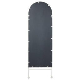 Beliani Wall Mirror Jarnages 45 Cm 145 Cm Metal White - thumbnail 4
