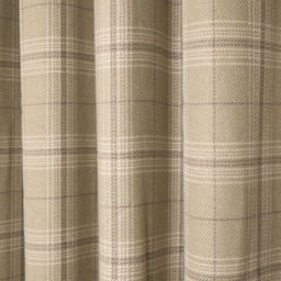 OHS Woven Check Print Pair Of Curtains, Sage - 66 X 90 - thumbnail 5
