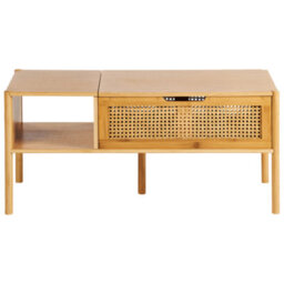 Beliani Coffee Table Surrey Bamboo Natural With Storage - thumbnail 6