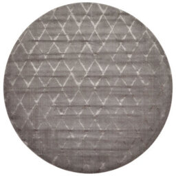 Grey Luxurious Modern Geometrical Easy To Clean Viscose Chequered Wool Rug For Living Room, Bedroom - 259Cm X 351Cm - thumbnail 8
