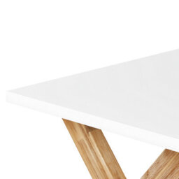 Beliani Garden Dining Table Olbia 200 Cm 100 Cm Concrete White - thumbnail 6