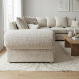 Abakus Direct Harriet Relaxed Linen Left Facing Corner Sofa In Cream - thumbnail 7