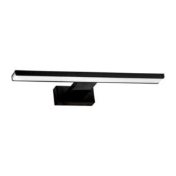 Milagro Shine Black Led 7W Wall Lamp Stylish Matt Black Light With Ip44 Rating Perfect For Mounting Above A Bathroom Mirror - thumbnail 5