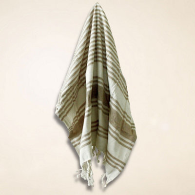 Serenityy Hamman Spa Towel Sand 90X170Cm - Lightweight Cotton Hammam Towel For Spa And Hotel Use - image 1