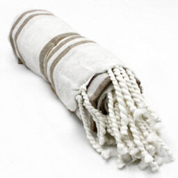 Serenityy Hamman Spa Towel Sand 90X170Cm - Lightweight Cotton Hammam Towel For Spa And Hotel Use - thumbnail 2