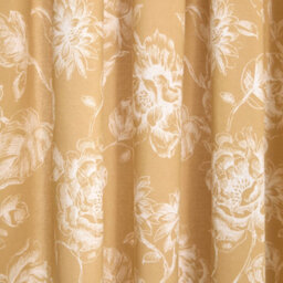 Dreams & Drapes Mishka Fully Lined Pair Of Gold Pencil Pleat Curtains With Tie-Backs - thumbnail 3