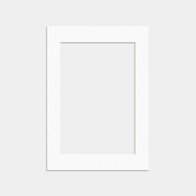 Ak Frames A4 White Picture Mounts To Fit 9X6 Aperture Size - Mount Board Only (No Frame Included) - image 1