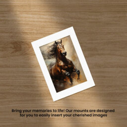 Ak Frames A4 White Picture Mounts To Fit 9X6 Aperture Size - Mount Board Only (No Frame Included) - thumbnail 5