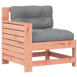 Walplus Outdoor Indoor Garden Armrest Sofa With Cushiona For Patio Balcony Poolside Furniture Solid Wood Douglas - thumbnail 2