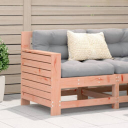 Walplus Outdoor Indoor Garden Armrest Sofa With Cushiona For Patio Balcony Poolside Furniture Solid Wood Douglas - thumbnail 1
