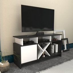 Decorotika Auburn Tv Stand Tv Unit For Tv's Up To 47 Inch Anthracite And White - thumbnail 2