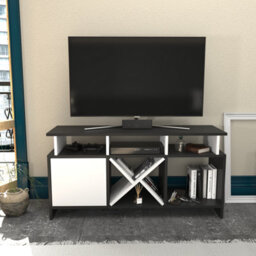 Decorotika Auburn Tv Stand Tv Unit For Tv's Up To 47 Inch Anthracite And White - thumbnail 1