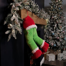Samuel Alexander 32Cm Door Hanging Laughing Elf Animated Indoor Christmas Decoration - thumbnail 7