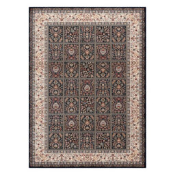 RugsX Carpet Wool Nain Flowers, Frame 1181/51011 Navy / Beige   240X340 Cm - thumbnail 2