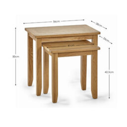 Oakham Kinloch Nest Of 2 Tables In Oak - thumbnail 4