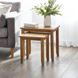 Oakham Kinloch Nest Of 2 Tables In Oak - thumbnail 3