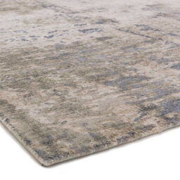 Grey Viscose  Abstract Handmade , Luxurious , Modern Rug For Living Room, Bedroom - 120Cm X 170Cm - thumbnail 4