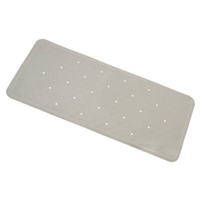 Croydex Rubagrip White Medium Rectangular Bath Mat (L)74Cm (W)34Cm - image 1
