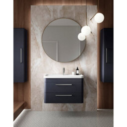 Hudson Reed Solar Wall Hung 2 Drawer Vanity Unit & Ceramic Basin, Pure White Matt, 607 X 540 X 450mm - thumbnail 4