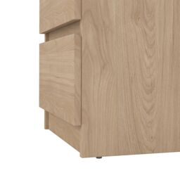 Tvilum Esla Matt Jackson Hickory 2 Drawer Bedside Table (H)495mm (W)404mm (D)500mm - thumbnail 7