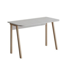 Solid Matt White Freestanding Study Desk Home Office Workstation - thumbnail 3