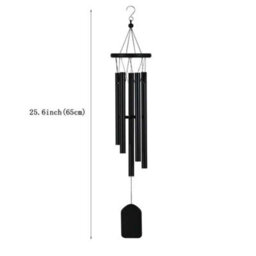 5 Tube Wooden And Aluminium Music Wind Chimes For Balcony Door Decor - thumbnail 2