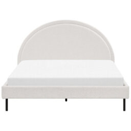 Beliani Bed Boucle Margut 160 X 200 Cm (Eu King Size) White - thumbnail 5