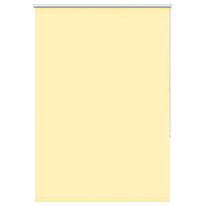 Berkfield Roller Blind Blackout Yellow 100X150 Cm Fabric Width 95.7 Cm Polyester - image 1