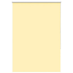 Berkfield Roller Blind Blackout Yellow 100X150 Cm Fabric Width 95.7 Cm Polyester - thumbnail 1