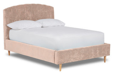 Divan Base Direct Mystoria Modern Fabric Bed Base Only 5Ft King- Brecon Mushroom