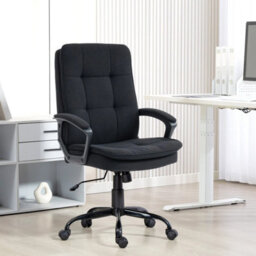 Office Chair, Computer Desk Chair With Dual-Layer Padding, Black - thumbnail 7