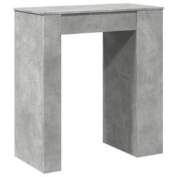 Berkfield Bar Table With Racks Concrete Grey 95X47X103.5 Cm Engineered Wood - thumbnail 6