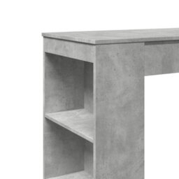 Berkfield Bar Table With Racks Concrete Grey 95X47X103.5 Cm Engineered Wood - thumbnail 7