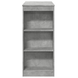 Berkfield Bar Table With Racks Concrete Grey 95X47X103.5 Cm Engineered Wood - thumbnail 5