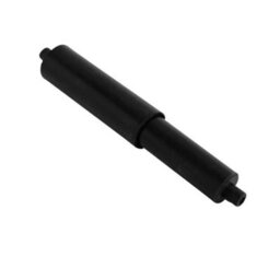 Sisi UK Toilet Paper Holder Roller Black Plastic Spring Loaded Toilet Paper Holder Rack Stand Replacement Roller Bathroom Toilet Tissue X2 - thumbnail 3