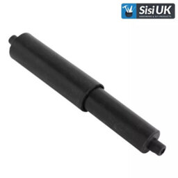 Sisi UK Toilet Paper Holder Roller Black Plastic Spring Loaded Toilet Paper Holder Rack Stand Replacement Roller Bathroom Toilet Tissue X2 - thumbnail 4