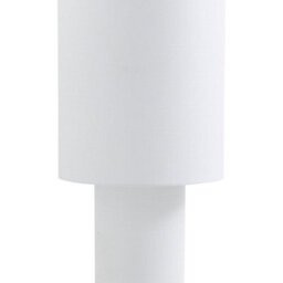 Pagazzi Lighting Leora Modern Cylindrical White Floor Lamp - thumbnail 5