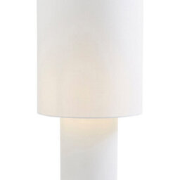 Pagazzi Lighting Leora Modern Cylindrical White Floor Lamp - thumbnail 4