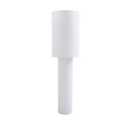 Pagazzi Lighting Leora Modern Cylindrical White Floor Lamp - thumbnail 3