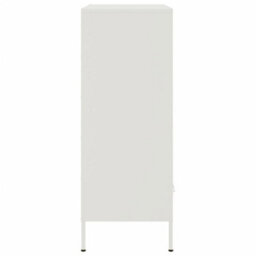Berkfield Highboard White 68X39X101.5 Cm Steel - thumbnail 7