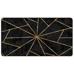 Berkfield Rug Washable Black And Gold 80X150 Cm Anti Slip - thumbnail 2