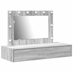 Walplus Dressing Table Grey 100 X 40 X 70 Cm Engineered Wood - thumbnail 2
