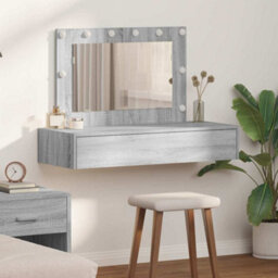 Walplus Dressing Table Grey 100 X 40 X 70 Cm Engineered Wood