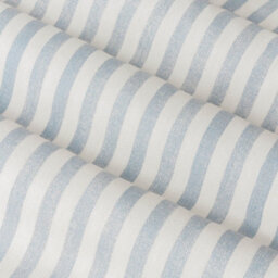Yard Hebden Striped Cotton Eyelet Curtains, Mineral Blue, (W) 229 X (D) 183Cm - thumbnail 6