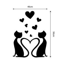 Walplus Lovely Cat 3D Crystal Mirror Stickers Nursery Home Decoration Gift Ideas 11 Pieces - thumbnail 5