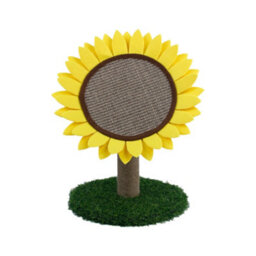 Living And Home Sunflower Shaped Sisal Cat Scratching Post Kitten Pet Toy - thumbnail 2
