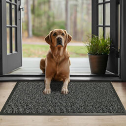 Barrier Mat 60 X 80 Cm Silver  Anti-Slip Waterproof Door Mat - thumbnail 2