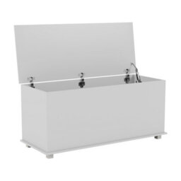 Lassic Vida Designs Leon Toy Box Storage Ottoman, White - thumbnail 8