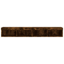 Berkfield Durable Tv Cabinets With Led Lights 2 Pcs Smoked Oak 100X30X30 Cm - thumbnail 8